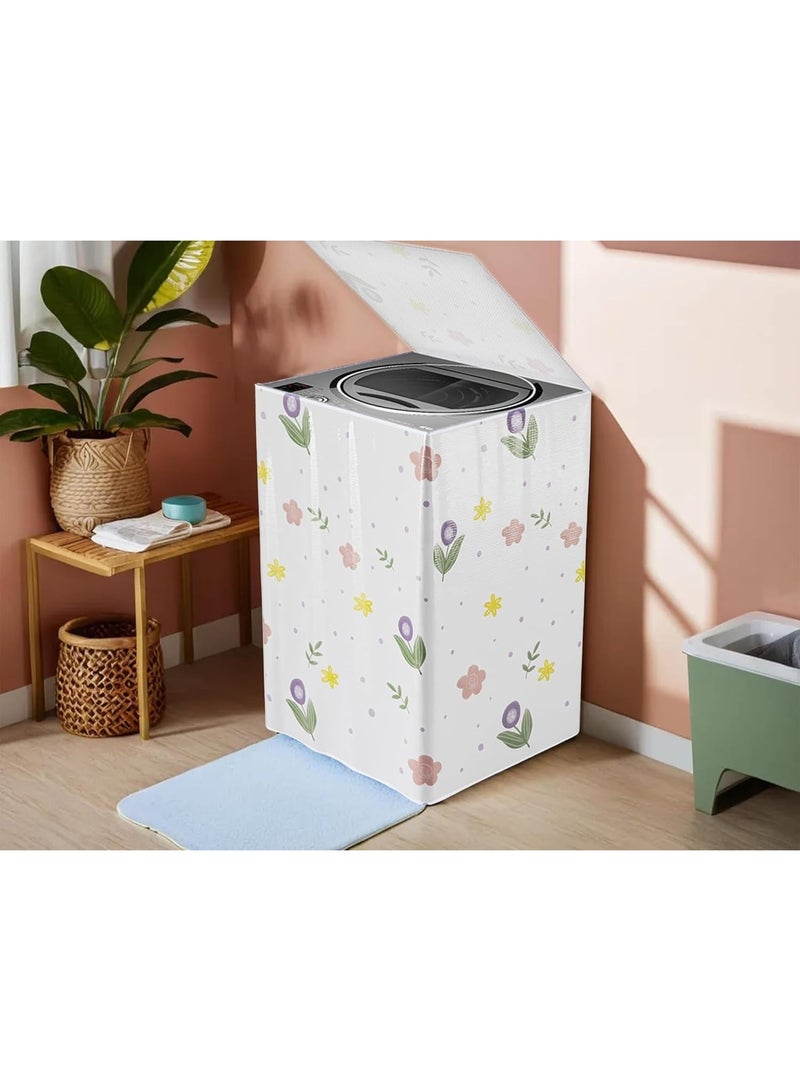 كفر غسالة متعدد الالوان والاشكال - مقاوم للماء بجودة عالية،  حماية ضد الرطوبة والغبار، كفر غسالة وتر بروف ، كفر غسالة  تحميل علوي كامل بتصميم عشوائي - Image 3