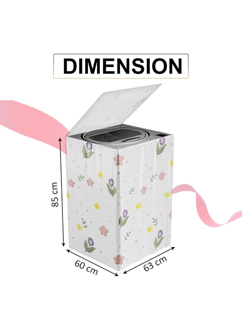 كفر غسالة متعدد الالوان والاشكال - مقاوم للماء بجودة عالية،  حماية ضد الرطوبة والغبار، كفر غسالة وتر بروف ، كفر غسالة  تحميل علوي كامل بتصميم عشوائي - Image 5