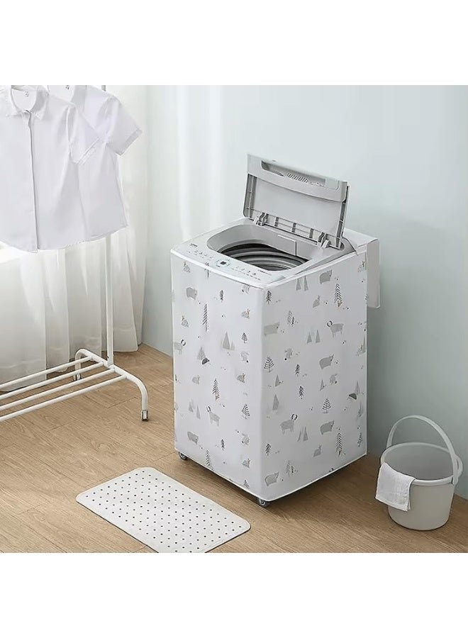 كفر غسالة متعدد الالوان والاشكال - مقاوم للماء بجودة عالية،  حماية ضد الرطوبة والغبار، كفر غسالة وتر بروف ، كفر غسالة  تحميل علوي كامل بتصميم عشوائي - Image 1