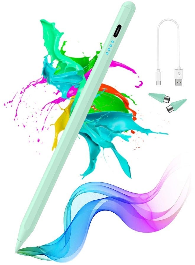 JAJEEK Android Active Stylus Pen Compatible with Huawei/Honor/Samsung/Lenovo/Xiaomi and Other Android Smartphone and Tablet Devices Tablet Pen, Green (Not for iPad/iPhone) - Image 1