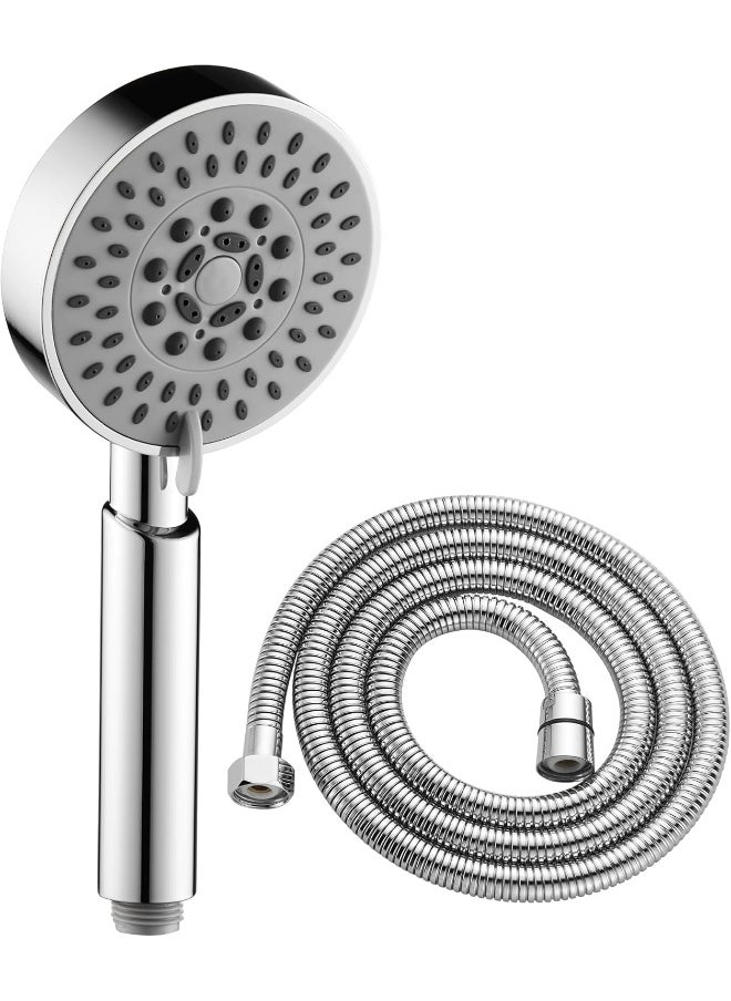 BRIMIX BRIMIX High Pressure Massage Shower Head Set with Hose Spray Modes Rainfall Spa Increase Pressure Easy Cleaning Powerful 5 Settings Hand Shower  - Image 1