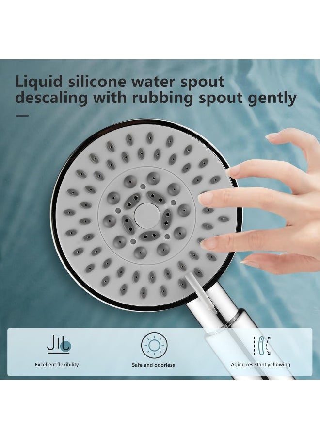 BRIMIX BRIMIX High Pressure Massage Shower Head Set with Hose Spray Modes Rainfall Spa Increase Pressure Easy Cleaning Powerful 5 Settings Hand Shower  - Image 5