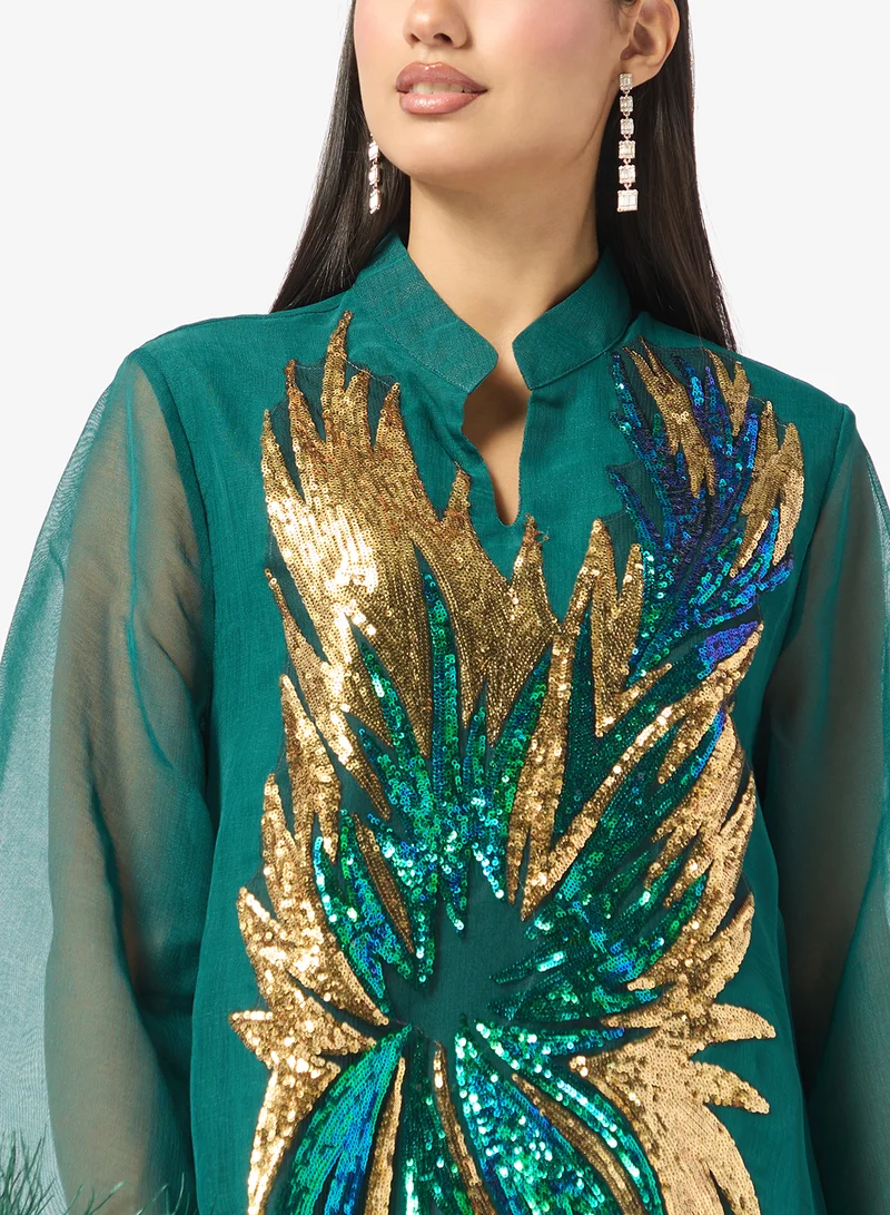Khizana  Embellished Jalabiya for Women | Best Price UAE