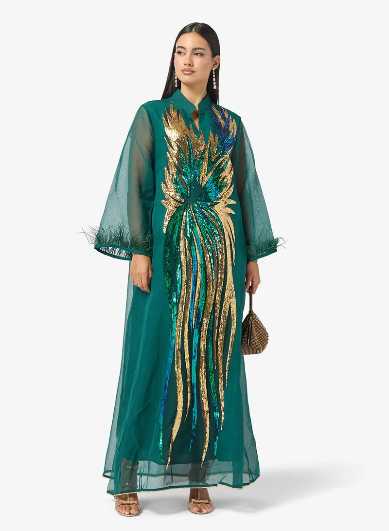 خزانة Embellished Jalabiya