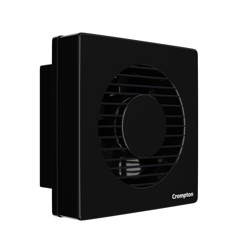 Crompton مروحة شفط (تهوية) كرومبتون فينتيلوس HS 150 مم (6 بوصة) للمطبخ/الحمام/المكتب | تشغيل عالي السرعة | مصاريع حماية تلقائية من الغبار | سحب هواء قوي 450 CMH | 2400 دورة في الدقيقة | أسود - Image 5