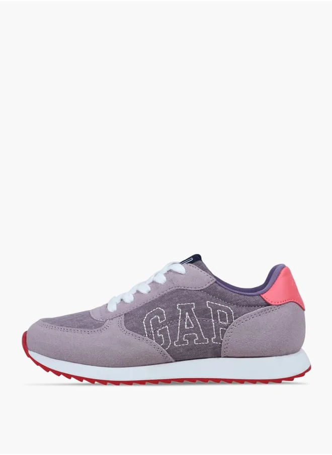 GAP Girls' Panelled Sneakers with Lace-Up Closure