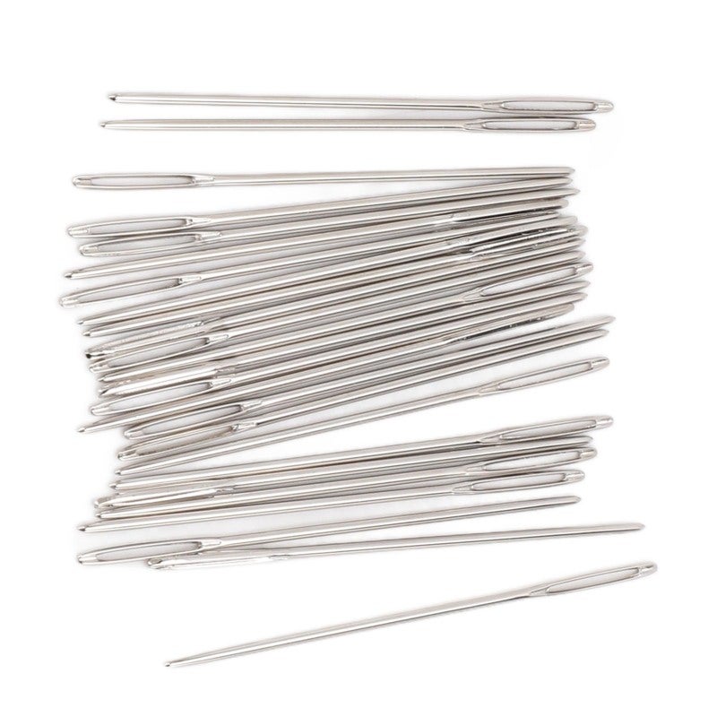 Blunt Sewing Needles 25 Pack Stainless Steel Safe Design Big Eye Embroidery Needles - Blunt Tip for Beginners Kids Hand Embroidery Daily Sewing - Image 4
