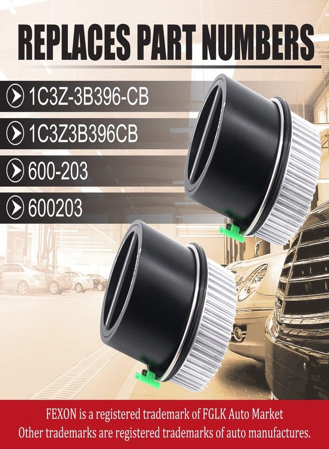 FEXON طقم زوج محاور قفل أوتوماتيكي رباعي الدفع من FEXON، بديل لسيارات فورد F250، F350، F450، F550 سوبر ديوتي موديلات 1999-2004، وفورد إكسكيرجن موديلات 2000-2005، ولينكولن نافيجيتور إكسبيديشن موديلات 2001-2002، رقم القطعة 1C3Z-3B396-CB 600-203 - Image 3