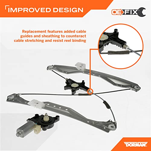 Dorman دورمان 748-509 منظم نافذة كهربائية ومجموعة محرك للجانب الأمامي للراكب متوافقة مع بعض طرازات كرايسلر/دودج/رام (إصلاح OE) - Image 2