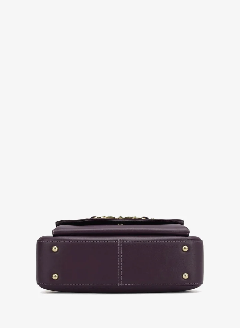Da Milano Grapevine Small Plain Leather Sling - Grapevine for Women | Best Price UAE