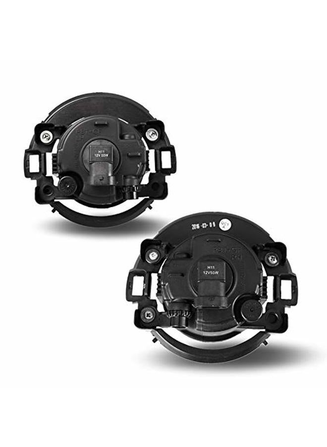 Winjet Fog Lights OEM Series for [2005-2015 Nissan Xterra] [2010-2017 Frontier][2018 2019 Nissan Frontier] with H11 12V 55W Halogen Bulbs Fog Lamps Replacement w/Wiring and Switch Kit Clear Lens - Image 3