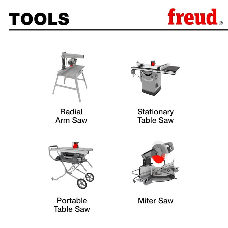 freud LU84R008: 8" x 40T Combination Blade - Image 3