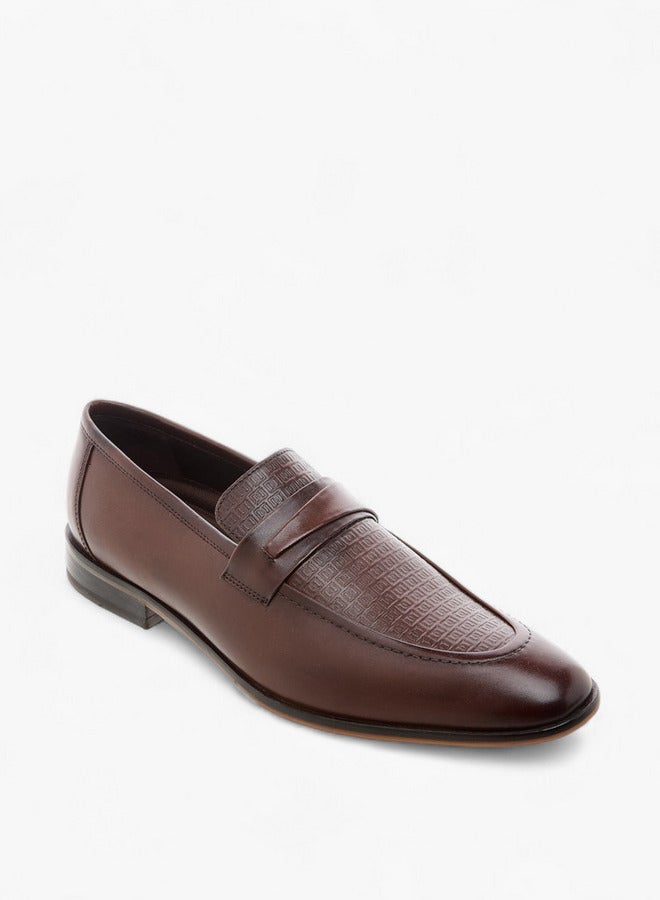 DUCHINI Men's Textured Slip-On Loafers - Image 2