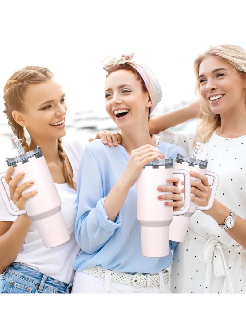 مجموعة من 6 قطع من سدادات الانسكاب المصنوعة من السيليكون، متوافقة مع أكواب ستانلي 1.0 و2.0 سعة 40 أونصة/ 30 أونصة، ملحقات الكوب، بما في ذلك غطاء القش، وسدادة الانسكاب المربعة وسدادة التسرب المستديرة - Image 5