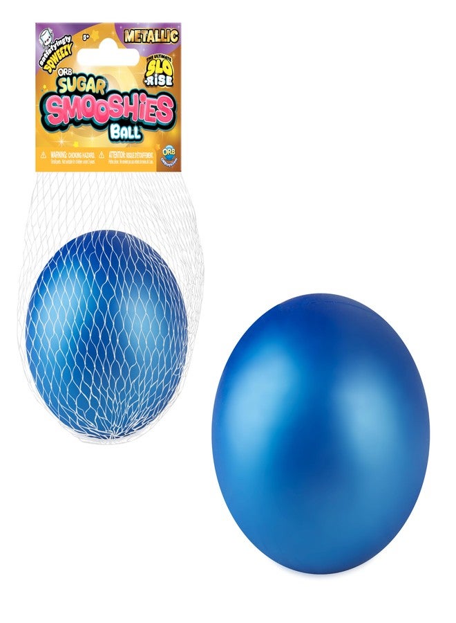 The Orb Factory ORB Curiosities Metallic Sugar Smooshies Balls 3 Pack - Three Shiny Metallic Colored Squishy, Stretchy, Slow Rise Stress Balls - Sugar Water Filled Stress Relief Fidget Toys for Kids and Adults - Image 4