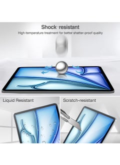 Rock Pow 1 Pack Screen Protector for iPad Air 11 Inch (M3) 2025/ iPad Air 11 inch (M2) 2024, Tempered Glass Film Guard for iPad Air 7th/6th Generation Accessories -Clear  - Image 5
