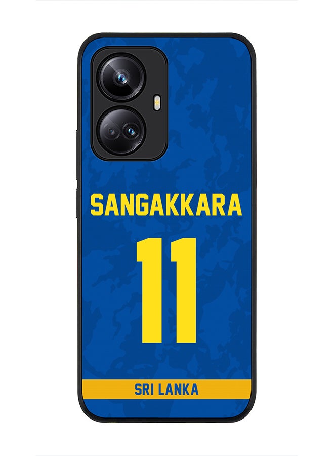 Stylizedd - Cover for Realme 10 Pro Plus 5G Case , Rugged Black Slim fit Protective Phone Cases - Player Name - Kumar Sangakkara, Jersey Number- 11 - Image 1