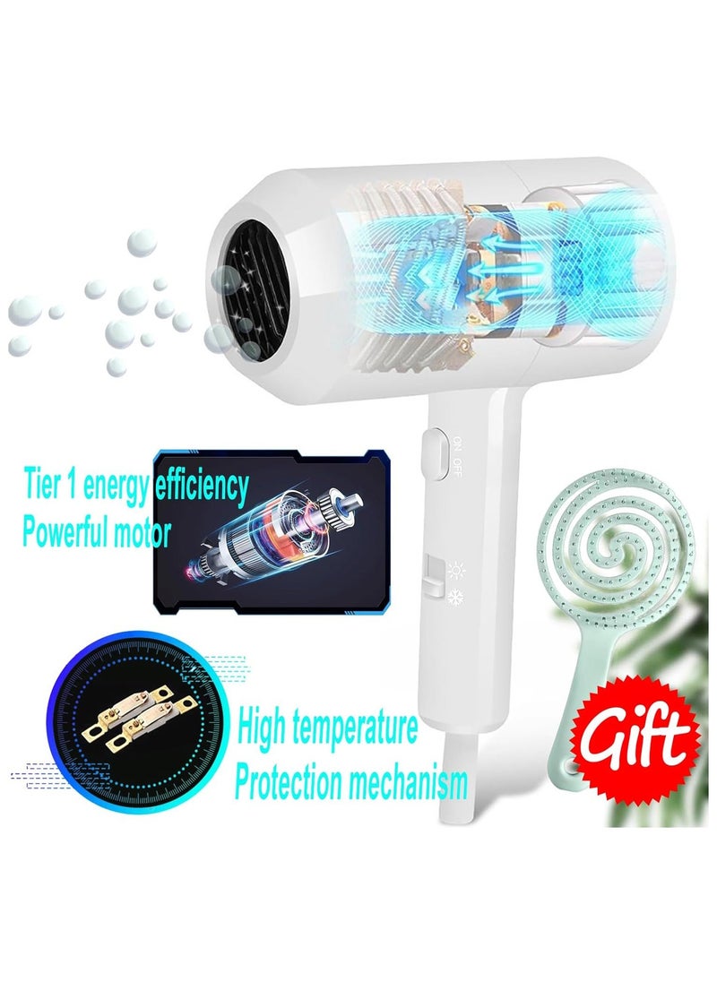 Generic - Hotel Wall Mounted Hair Dryer For Bathroom, Restroom Professional Blow Dryer, Stand Rack, Fast Drying Smooth Finish, Massage Air Cushion Comb - Image 1