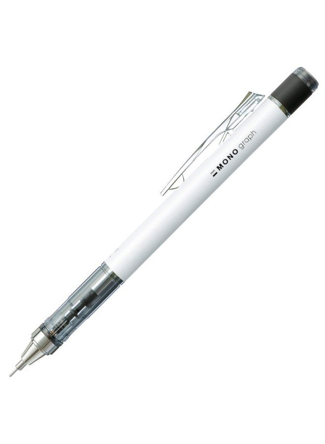 Tombow Mechanical Pencil, Monograph 0.5Mm, White (Dpa-134A) - Image 1