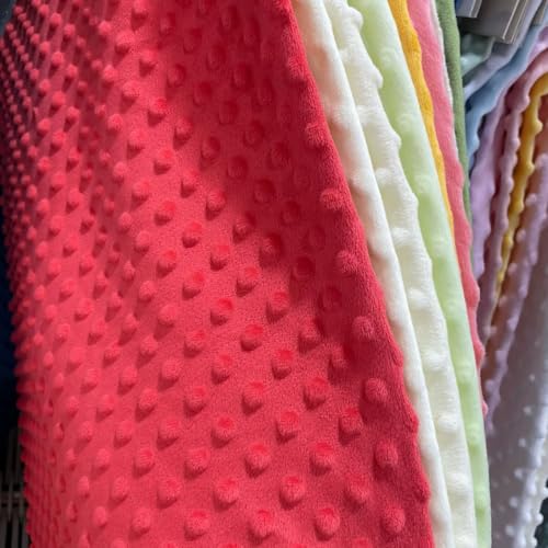 Hasoar Minky Dot Fabric by The Yard DIY Making Supplies 1 Yard x 62 Inch Quilting Patchwork Cushions Plush Fleece Fabric Minky Fabric for Blanket, Pillow Covers, Clothing Making,Sewing(Khaki, 1 Yard) - Image 4