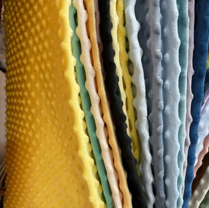 Hasoar Minky Dot Fabric by The Yard DIY Making Supplies 1 Yard x 62 Inch Quilting Patchwork Cushions Plush Fleece Fabric Minky Fabric for Blanket, Pillow Covers, Clothing Making,Sewing(Khaki, 1 Yard) - Image 5