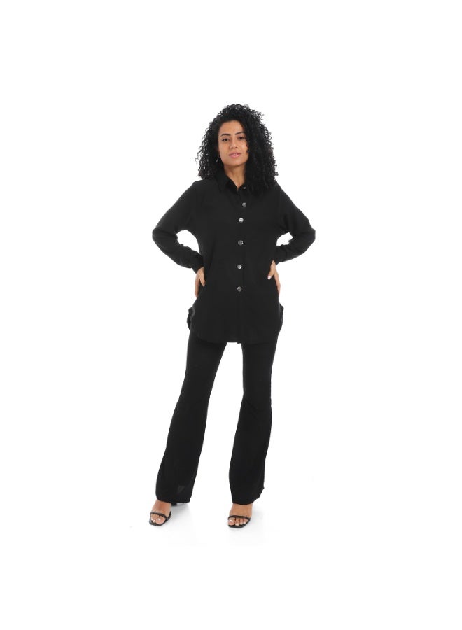 Caesar Women's collared shirt with front buttons - Image 1