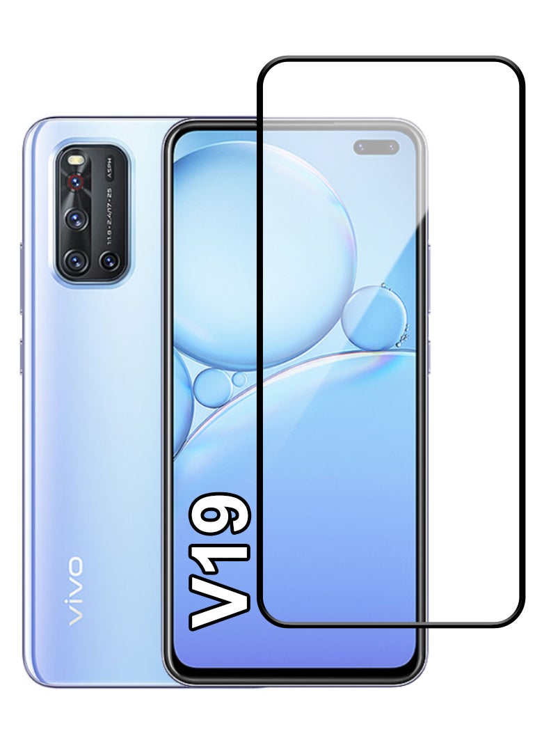 YJS Screen Protector For Vivo V19  9H Hardness Tempered Glass Film, Bubble Free Easy Installation, Full Coverage, Anti Scratch And Touch Sensitive - Image 1