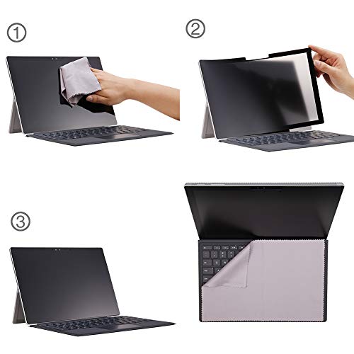 FILMEXT Privacy Screen Protector 13inch, Removable Anti-Glare Blue Light Filter for Surface Pro X/8/9/10/11 2024 - Image 3