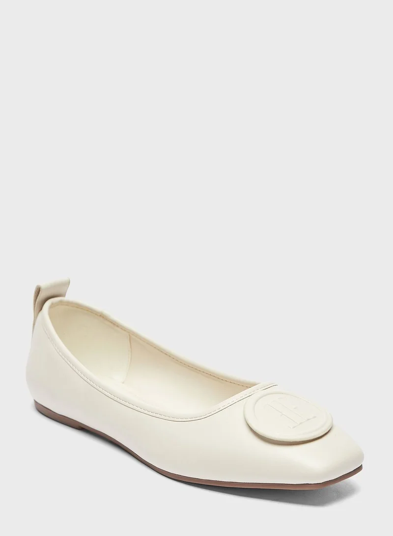 ELLE Pointed Toe Flat Ballerinas