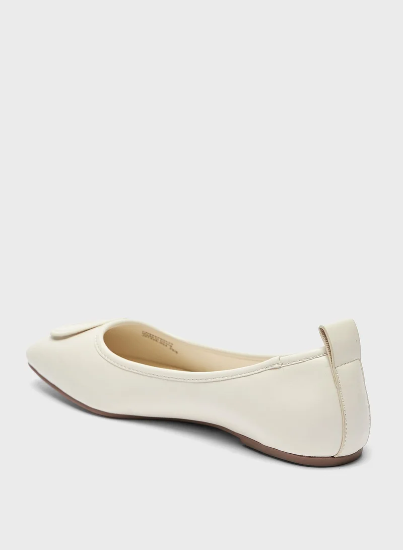 ELLE Pointed Toe Flat Ballerinas