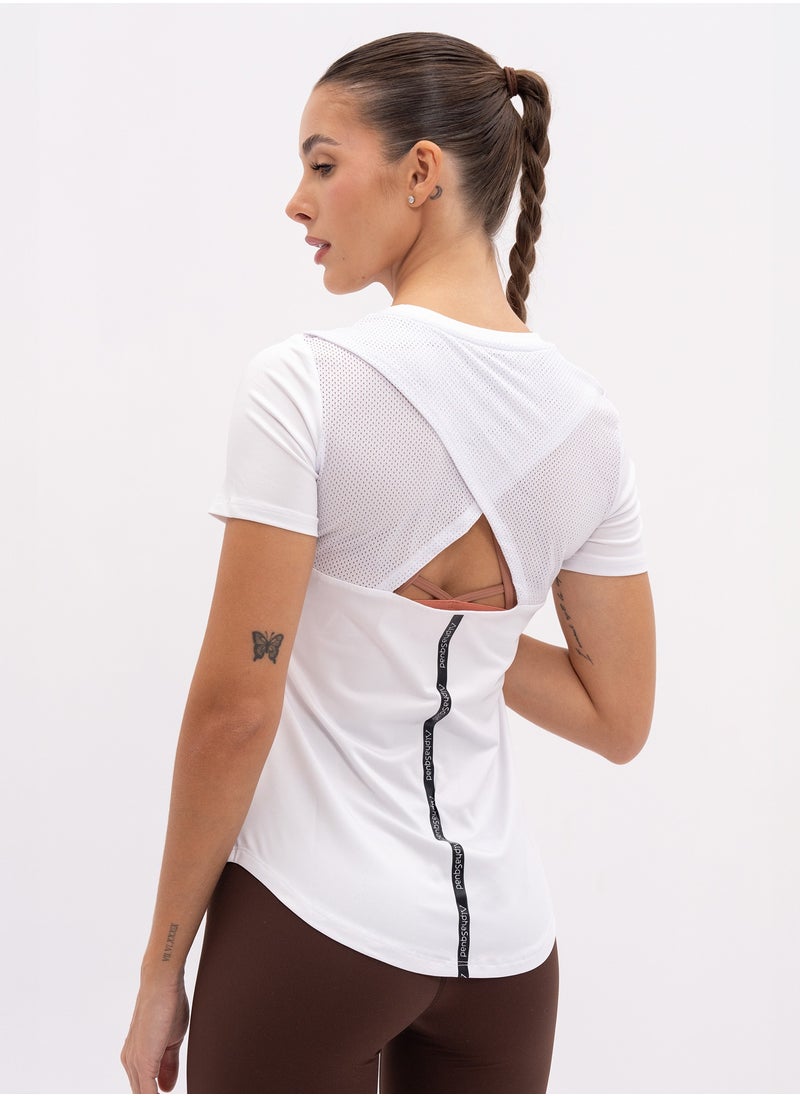AlphaSquad AlphaSquad Patchwork Sports T-Shirt for Women  - Image 2