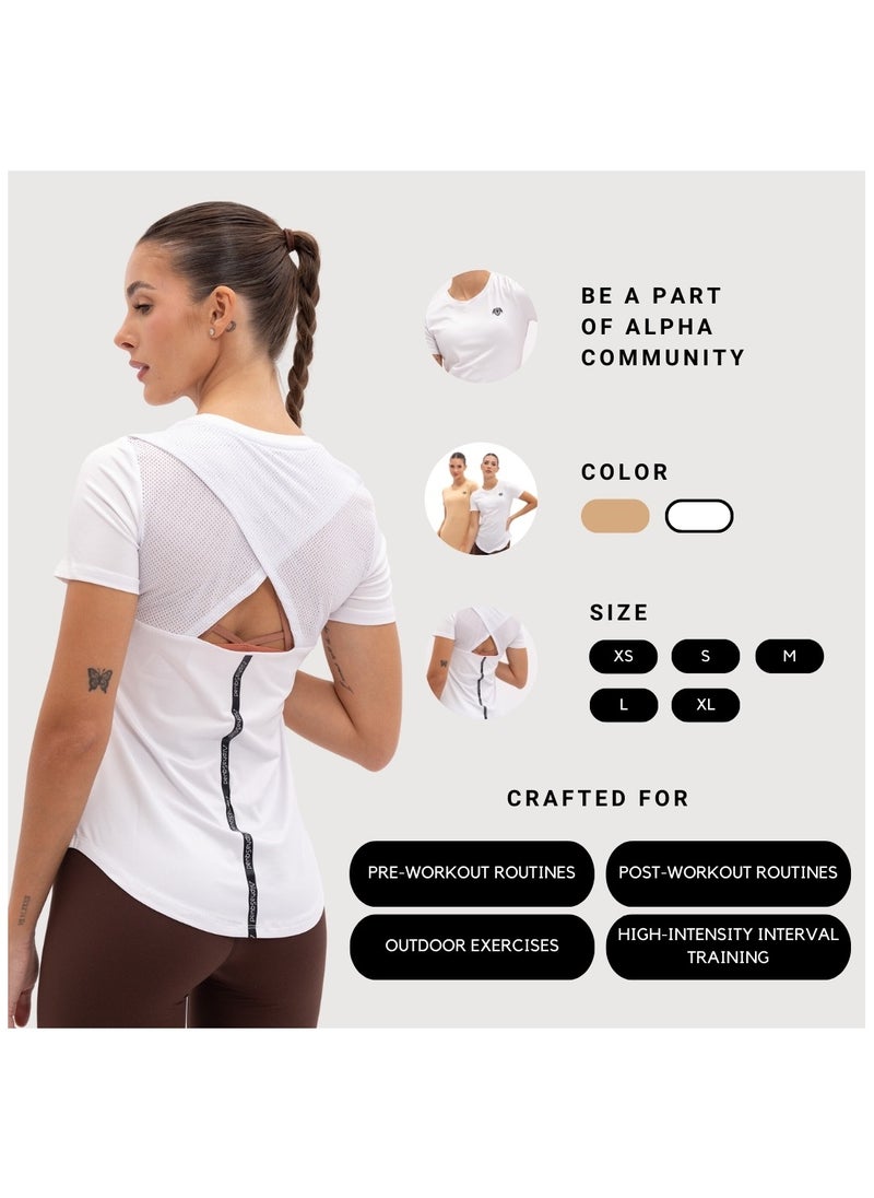 AlphaSquad AlphaSquad Patchwork Sports T-Shirt for Women  - Image 5