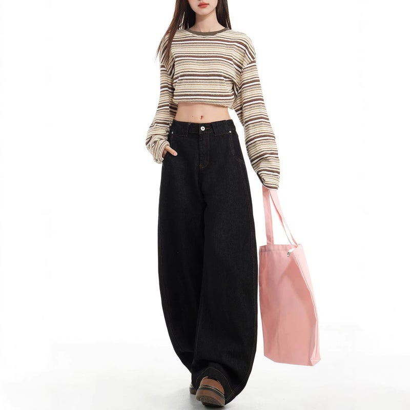 Unisex Classic Denim Jeans Loose Fit Daily Outdoor Wear - Image 4