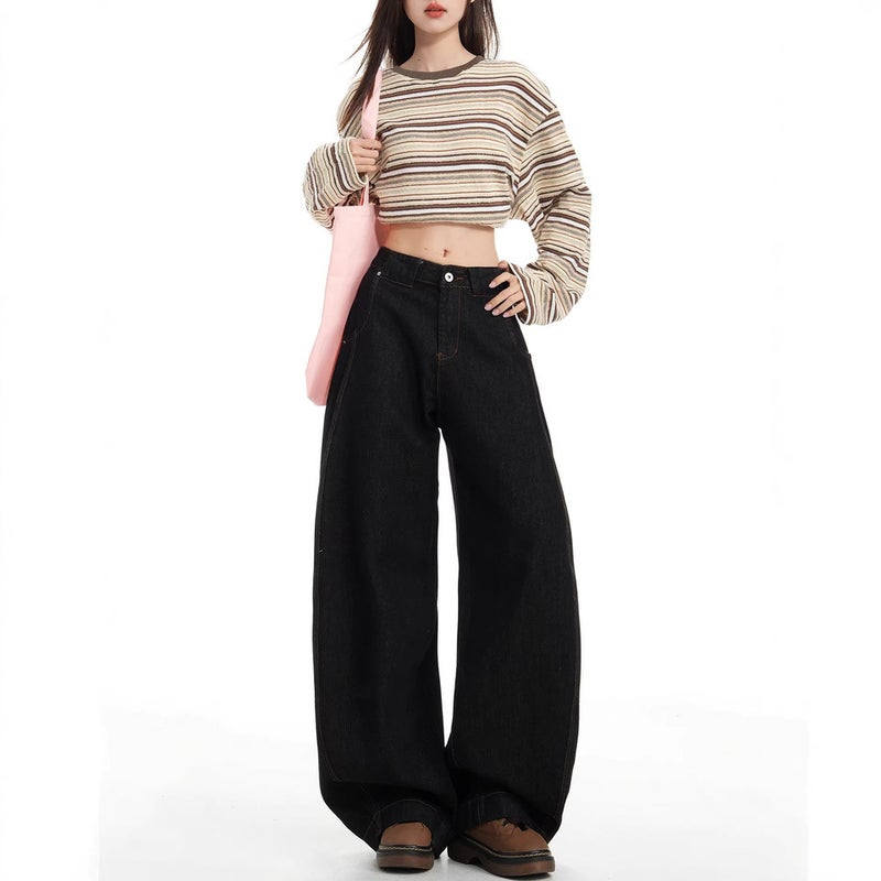 Unisex Classic Denim Jeans Loose Fit Daily Outdoor Wear - Image 3