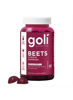 Goli Nutritional Supplement, Beets Cardio Gummy - 60 Count - CoQ10 & Beet Root Extract - Gluten-Free, Vegan, Non-GMO, and Gelatin-Free. Nature's Great Superfood.  - Image 1