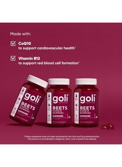 Goli Nutritional Supplement, Beets Cardio Gummy - 60 Count - CoQ10 & Beet Root Extract - Gluten-Free, Vegan, Non-GMO, and Gelatin-Free. Nature's Great Superfood.  - Image 5