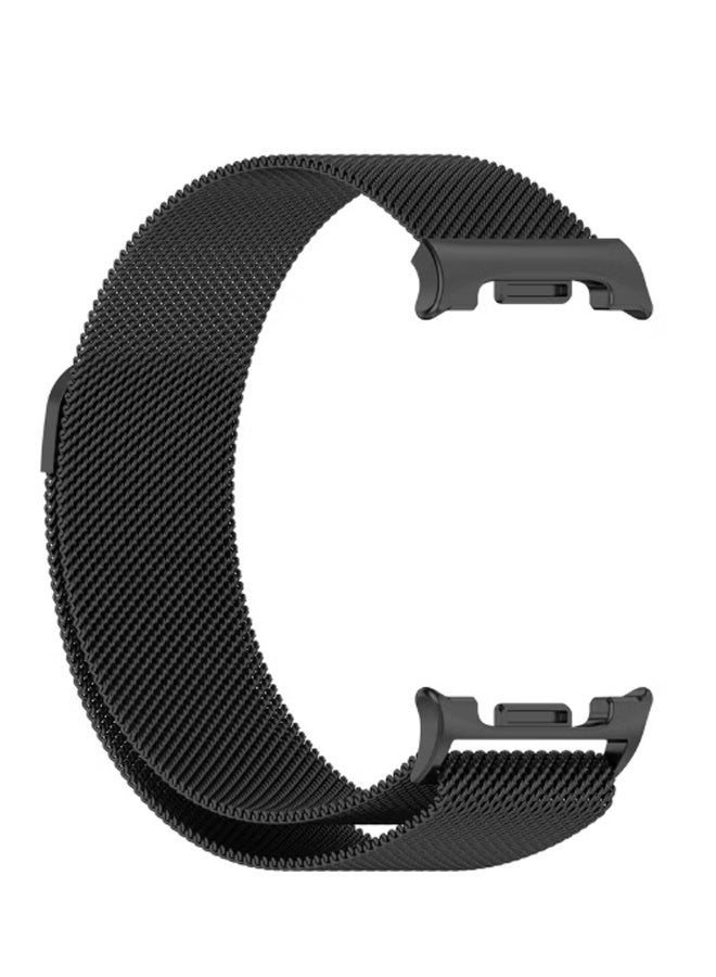 S-Color Replacement Milanese Mesh loop band for Samsung Galaxy Watch 8 40mm 44mm, Wrist Watchband Metal Stainless Steel Bracelet for Galaxy Watch 8 Classic 46mm Black and Silver - Image 2