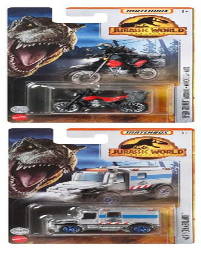 Matchbox Jurassic World Dominion 2022 Complete Bundle of 6 Diecast Vehicles from FMW90-956P Release Bundle - Image 3