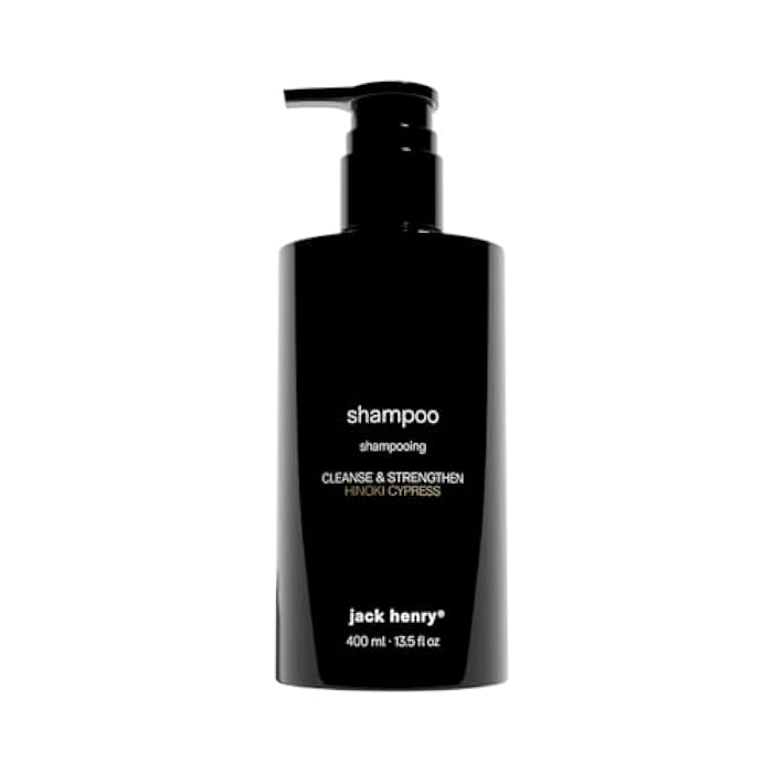 Jack Henry Creamy Shampoo – Supergreens, Keratin & Peptide Formula – pH Balancing, Volumizing, Sulfate-Free & Paraben-Free – All Hair Types – Natural Botanical Fragrance – 13.5 oz - Image 1