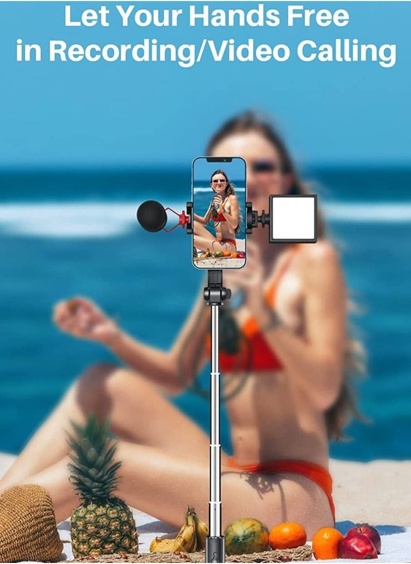 Generic - Selfie Stick Tripod Bluetooth, Extendable Phone Tripod Selfie Stick with Wireless Remote Shutter for iPhone Xs MAX/XR/XS/X/8/8P/7/7P/6s/6, Galaxy S9/S8/S7/S6/Note 9/8, Huawei and More - Image 1