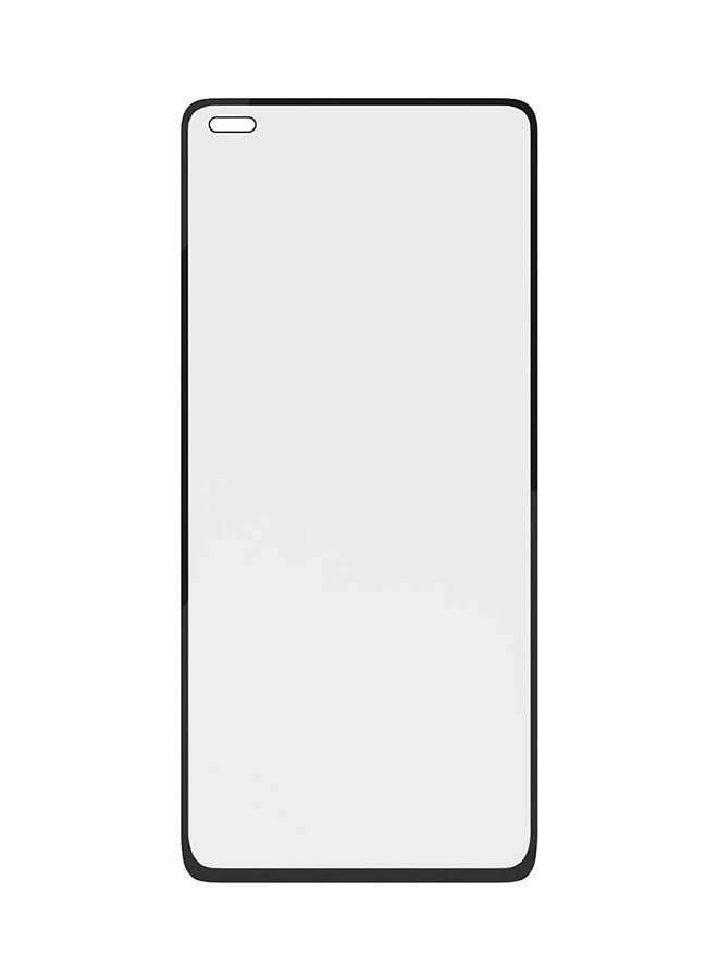 واقي شاشة من الزجاج المقوى لهاتف OPPO Reno 3 Pro شفاف / أسود - Image 3