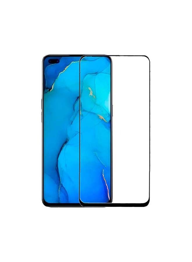 واقي شاشة من الزجاج المقوى لهاتف OPPO Reno 3 Pro شفاف / أسود - Image 1