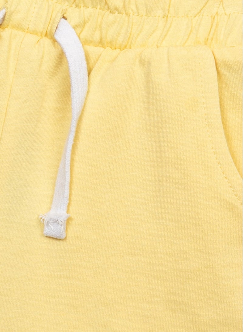 MINOTI Kids Girls’ Jersey Shorts With Elastic Waistband, Drawstring And Pockets - Image 3