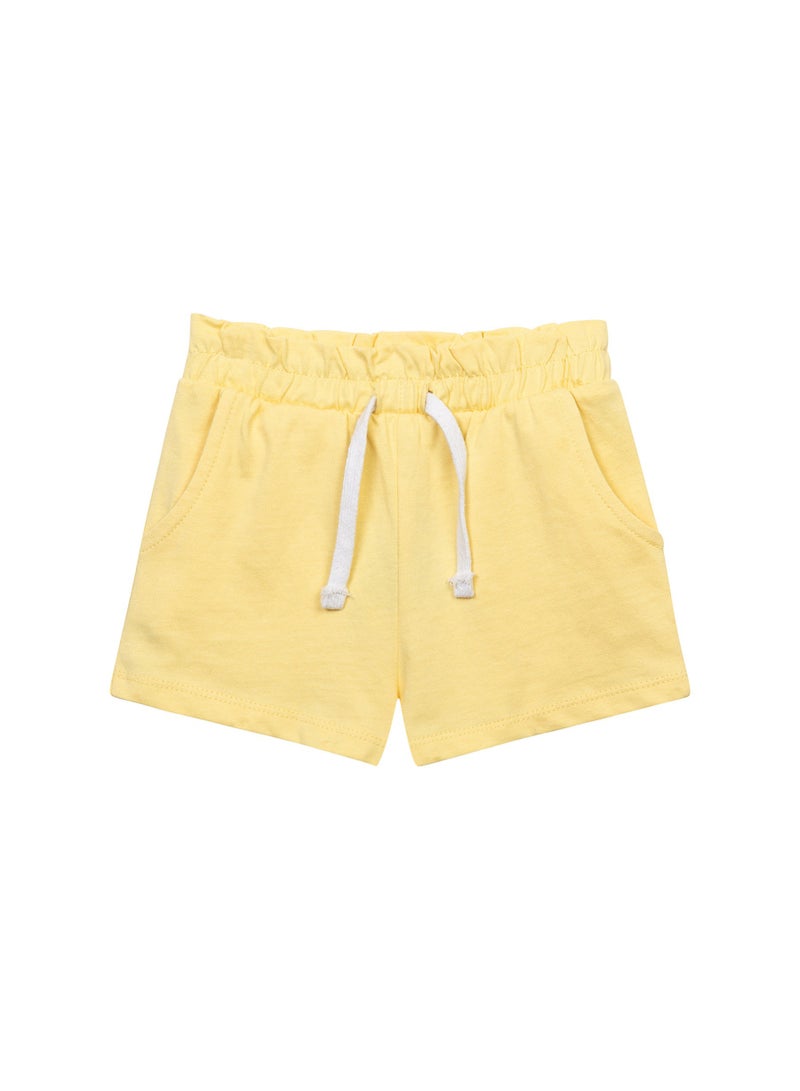 MINOTI Kids Girls’ Jersey Shorts With Elastic Waistband, Drawstring And Pockets - Image 1