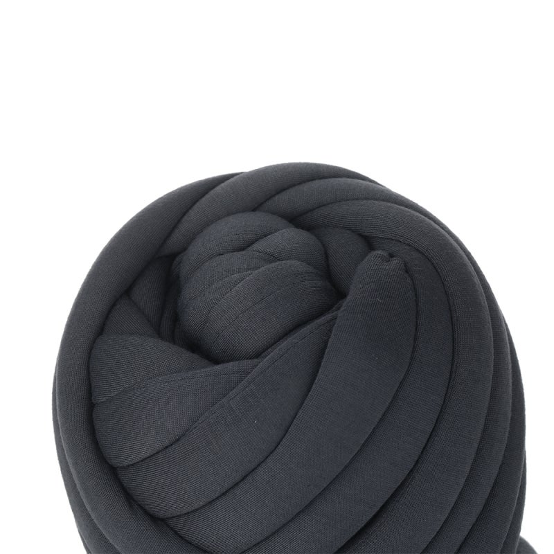 Pet Bed: 50m Dark Grey Chunky Combed Cotton Yarn - Soft Durable 1.8cm Thick Machine Washable Diy Project for Cats Dogs Home Craft - Image 4