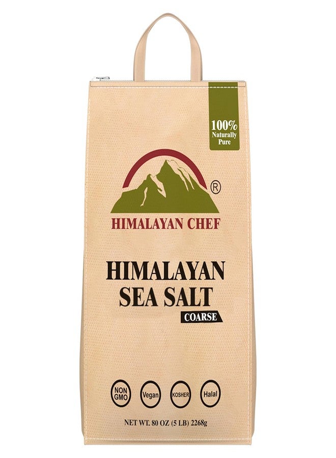 Himalayan Chef Sea Salt, Coarse Grain, 5 Pound Bag - Image 1