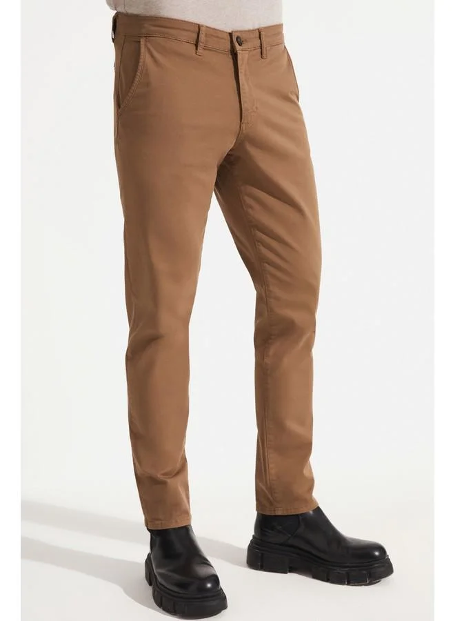 جون June Men's Side Pocket Trousers Tan