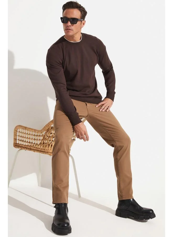 جون June Men's Side Pocket Trousers Tan