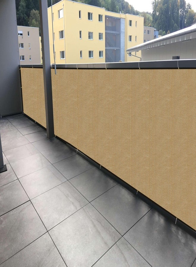 GREEN DECOR HDPE 180 GSM Fabric with PP Band(Beige Color, 0.90X9 MTR) Baby Safety Net Protector for Balcony & Staircase Railing Guard,Balcony Stairway Net Baby Safety Products for Indoor&Outdoor - Image 2