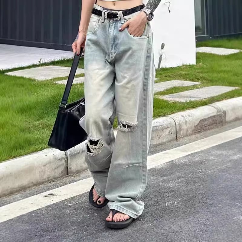 Unisex Casual Daily Denim Jeans - Image 1